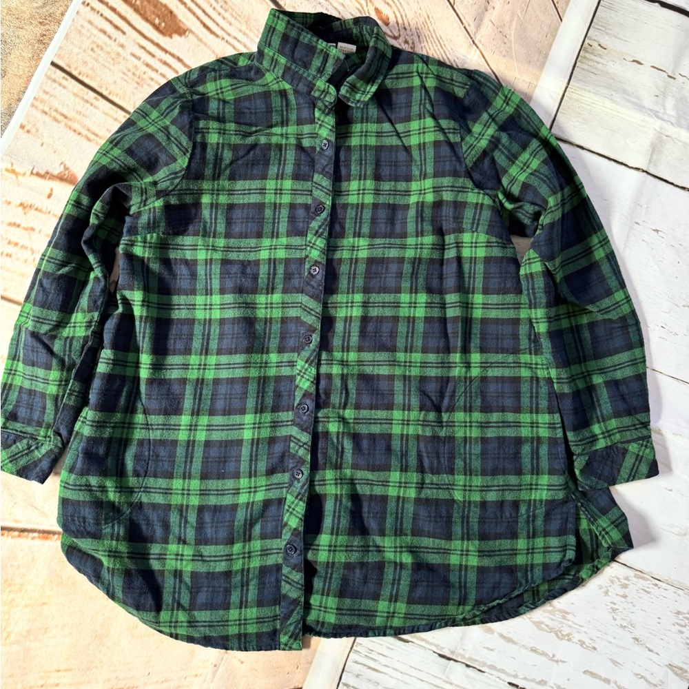 The Vermont Country store Green & Navy Plaid large